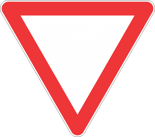 R2 - Yield Road Sign