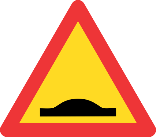 TW332 - Temporary Speed Hump Road Sign