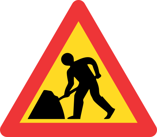 TW336 - Temporary Roadworks Road Sign