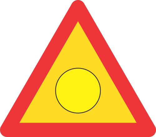 TW346 - Temporary Emergency Flashing Light Road Sign