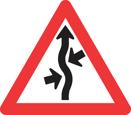 W218 - Concealed Driveway (From Both Sides) Road Sign