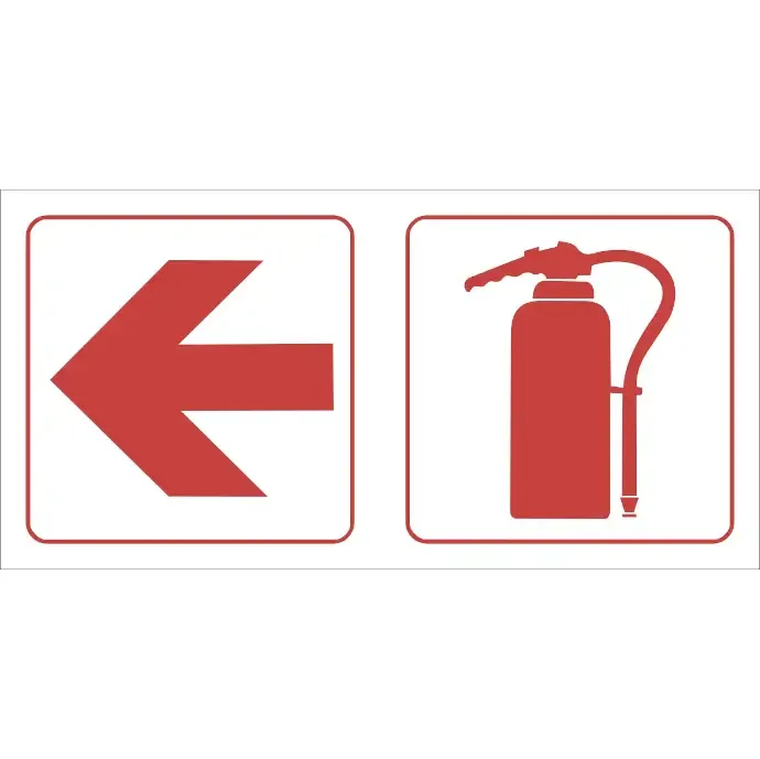 FR62 - Fire Extinguisher Left Safety Sign