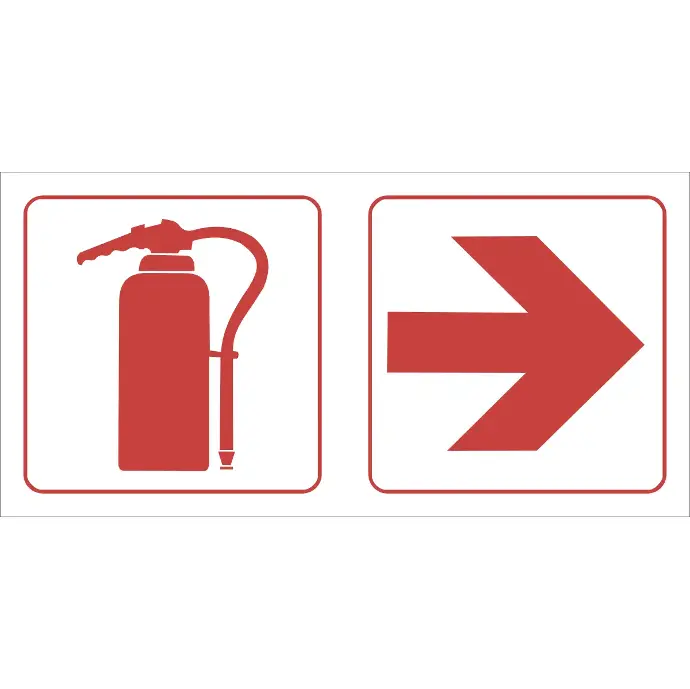 FR63 - Fire Extinguisher Right Safety Sign