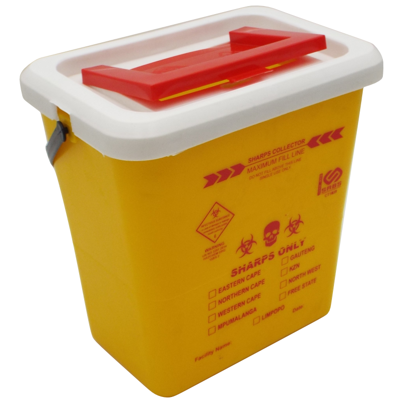 8L Yellow Sharps Container