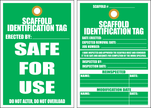 C-STS14 - Scaffold Identification Tag (205x140mm)