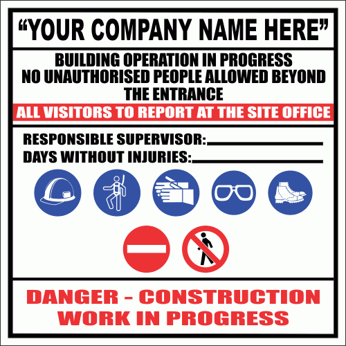C32C - Construction Site Sign