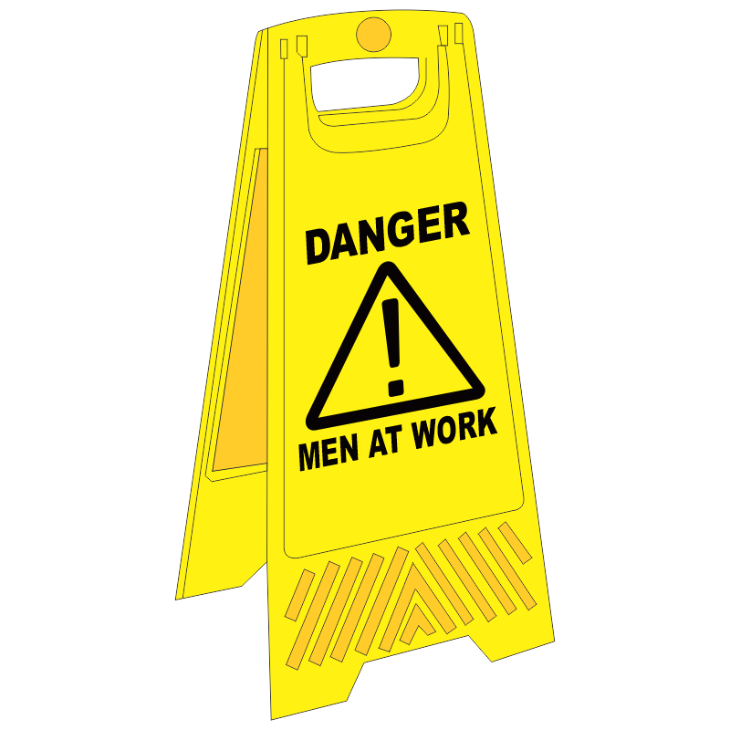 C-FS14 - Men At Work A-Frame Floor Stand