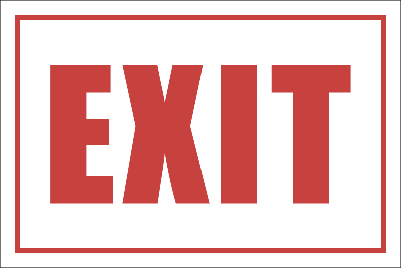 B1 - Exit Sign