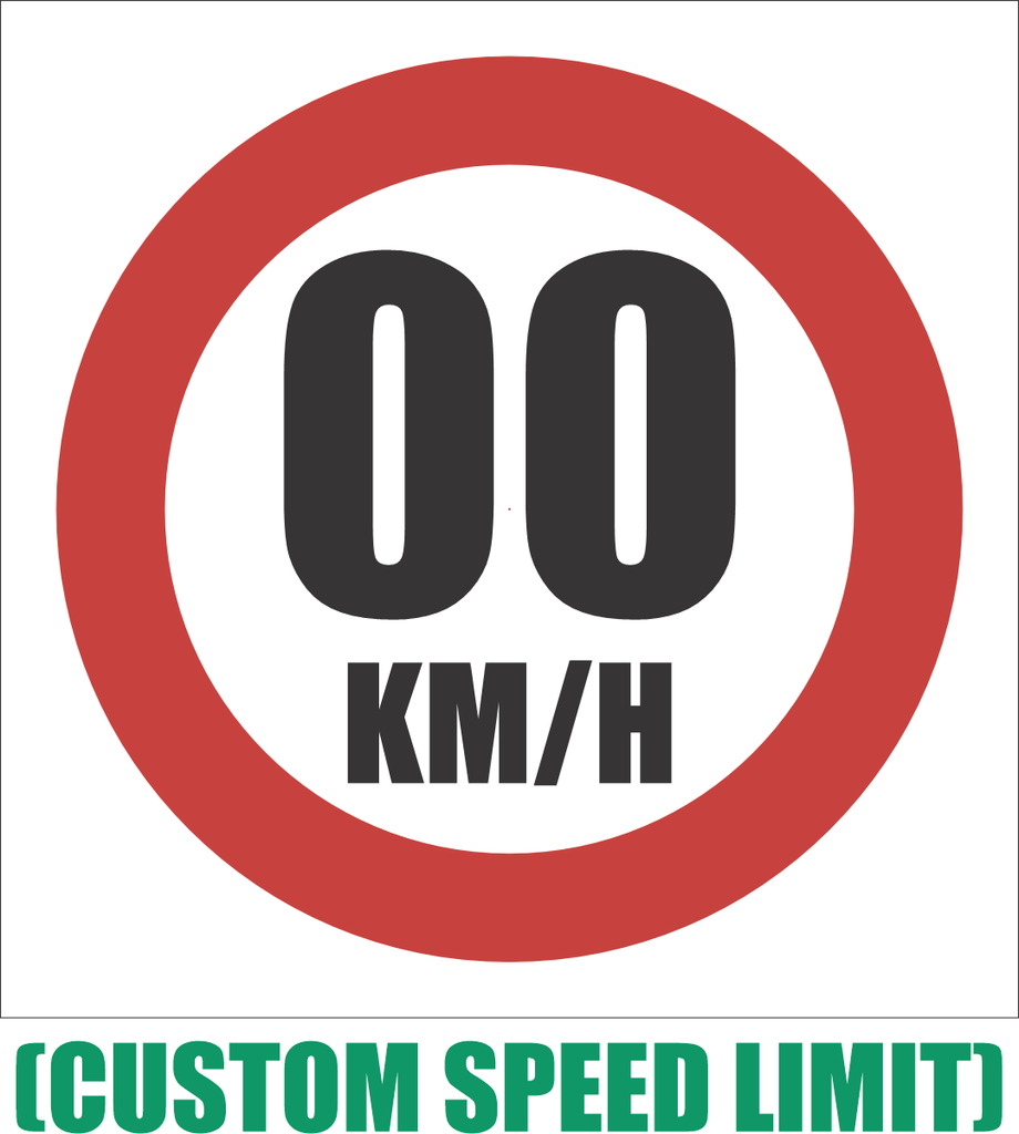 WF44 - Custom Speed Limit Sign