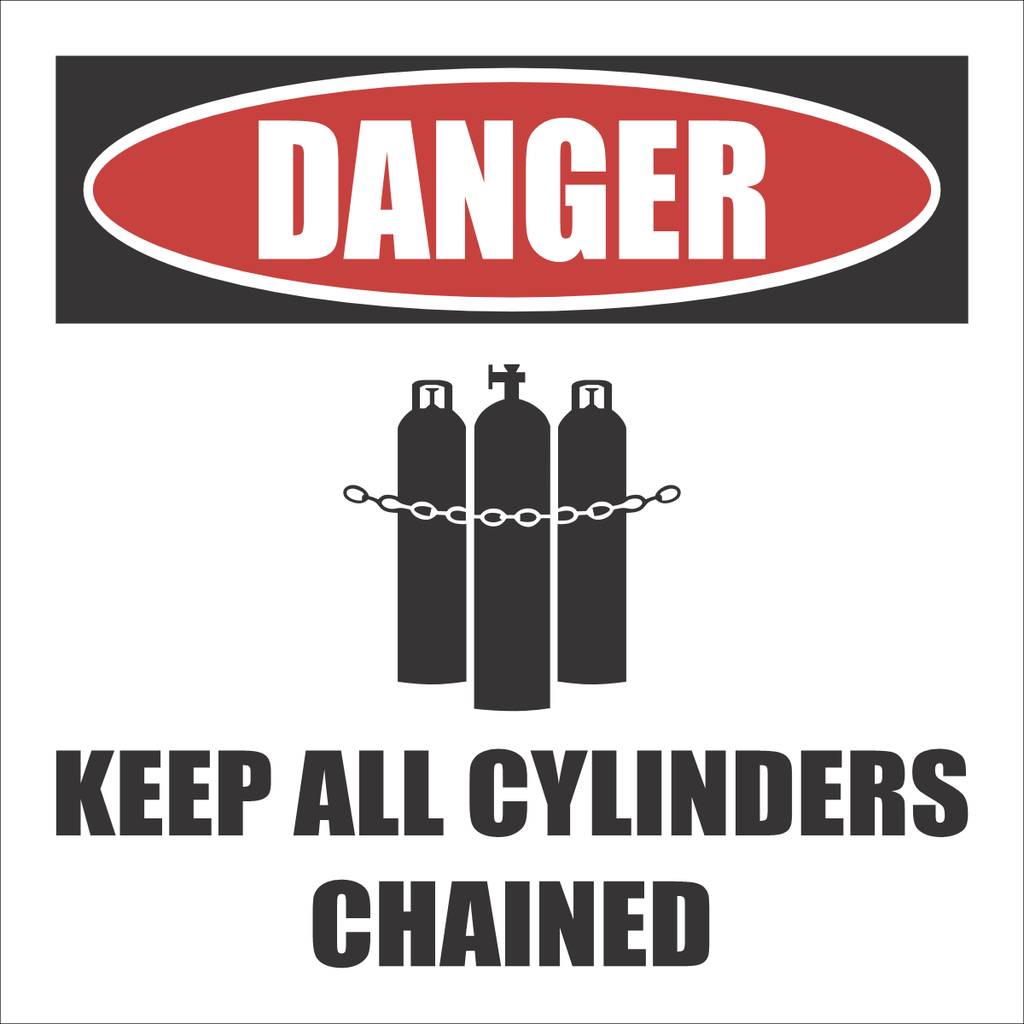 GAS31 - Keep All Cylinders Chained Danger Sign