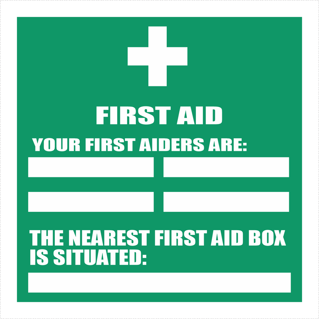 FA75 - First Aid Box Sign
