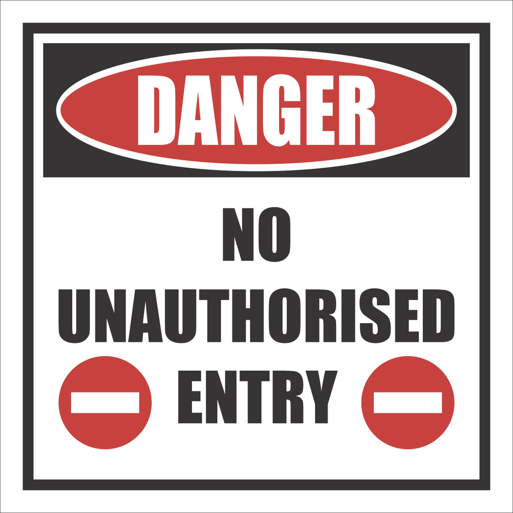 DG32 - No Entry Danger Sign