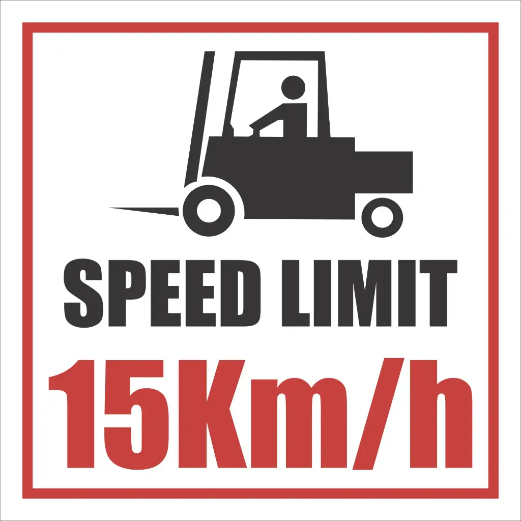 FLS8 - Forklift Speed Limit Sign