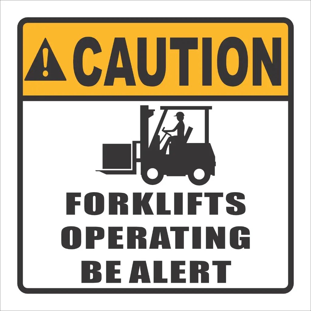 FLS17 - Forklifts Operating Sign