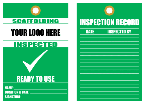 STS15 - Scaffolding Inspected Tag
