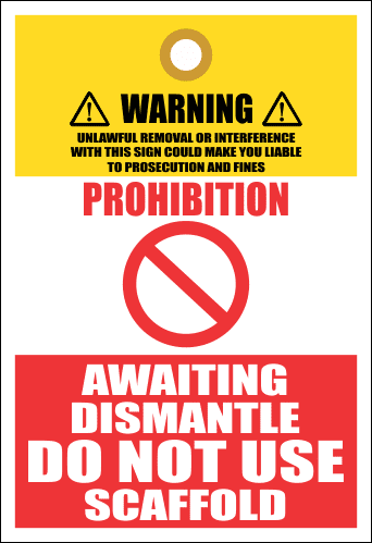 STU17 - Warning Prohibition Tag