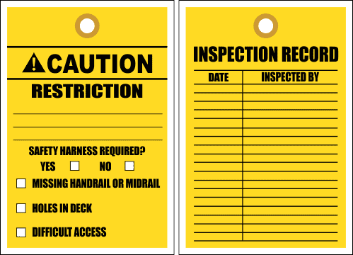 STC2 - Caution Restriction Tag