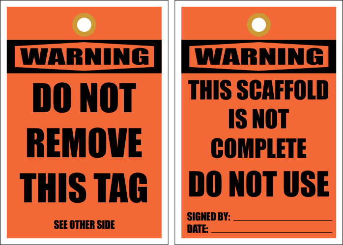 STC16 - Warning Do Not Remove Tag