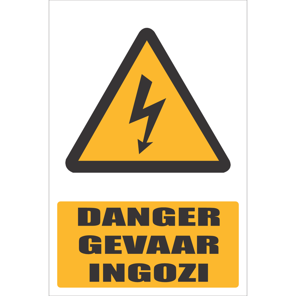 EL33 - Danger Gevaar Ingozi Sign