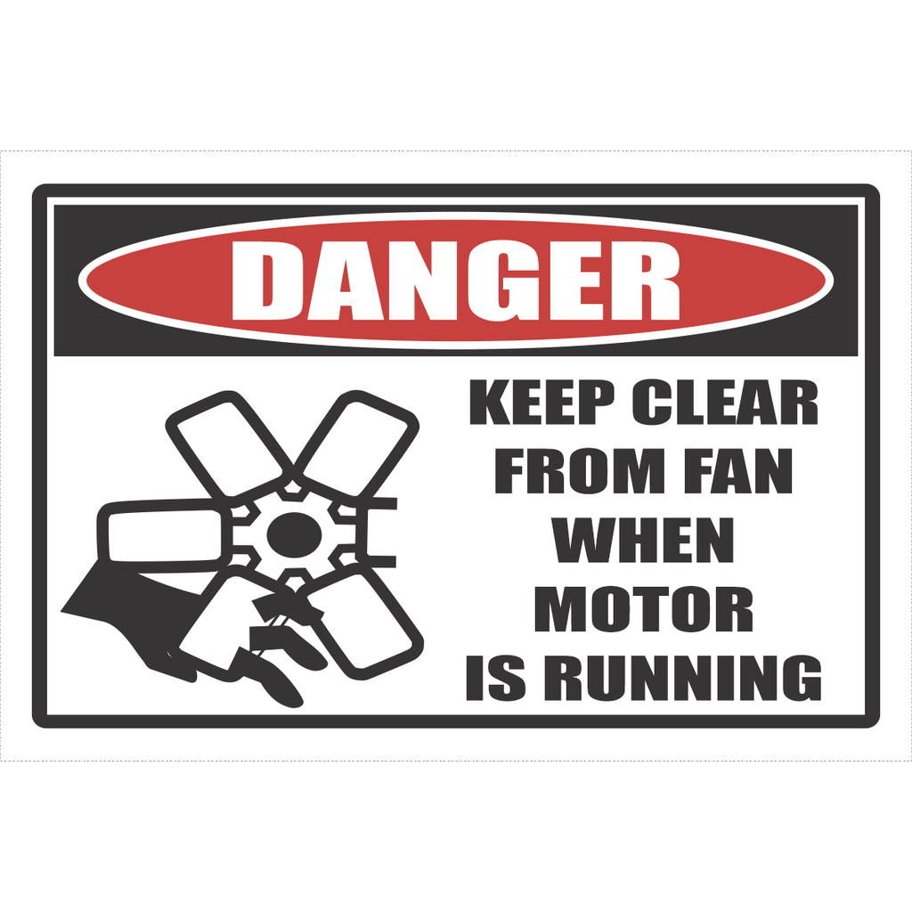 DG21 - Danger Fan Danger Sign