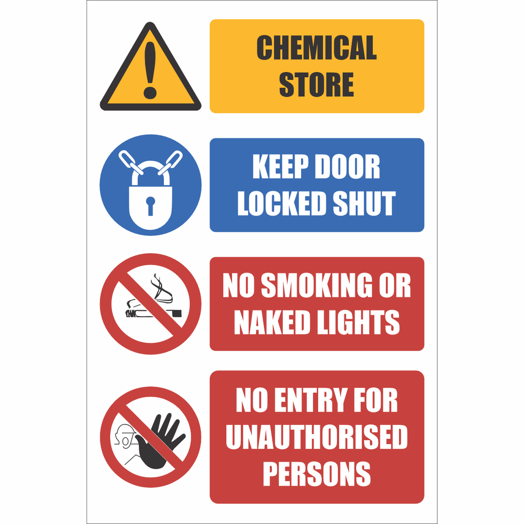 HZ12 - Chemical Store Safety Sign