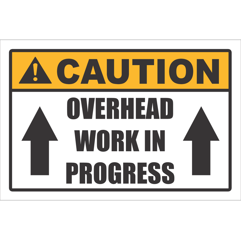 CU11 - Overhead Work In Progress Caution Sign