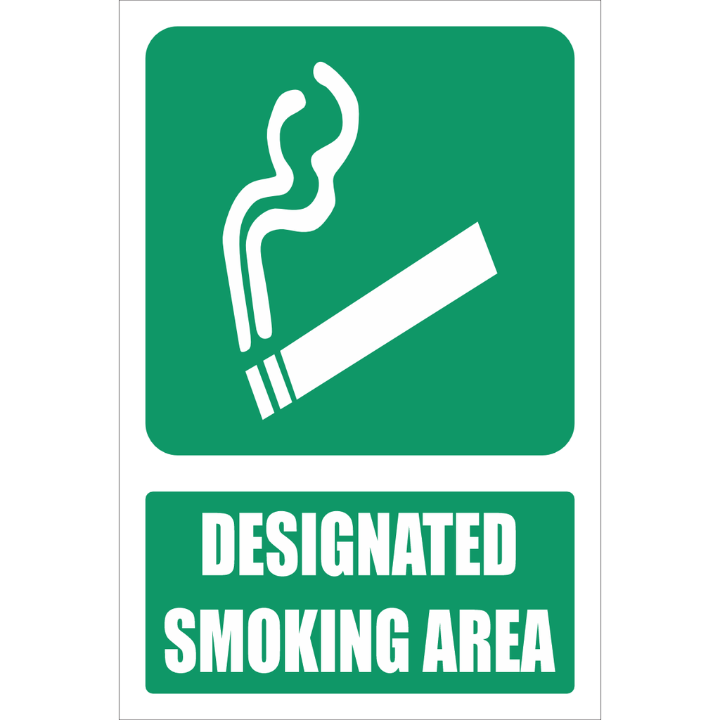 SM26 - Designated Smoking Area Sign