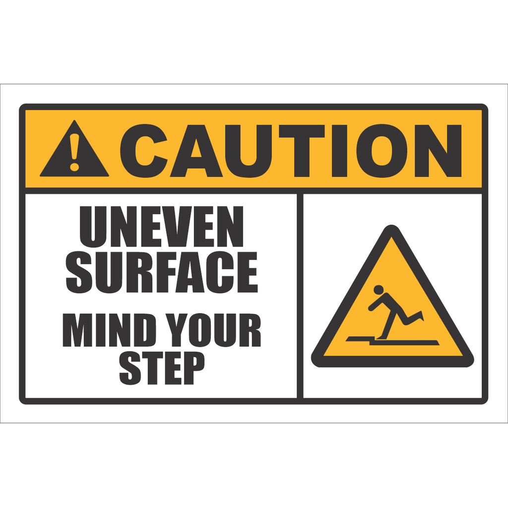 CU13 - Uneven Surface Caution Sign