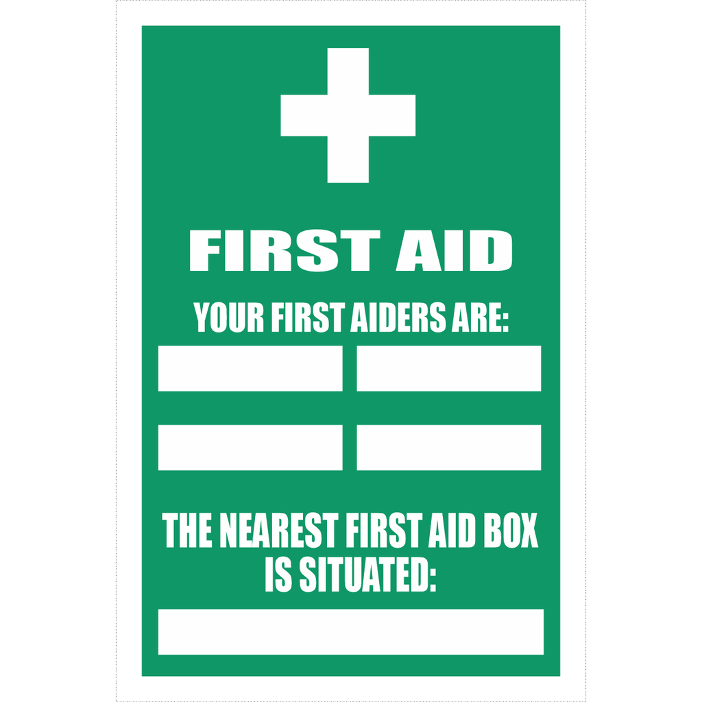 FA76 - First Aid Box 2 Sign