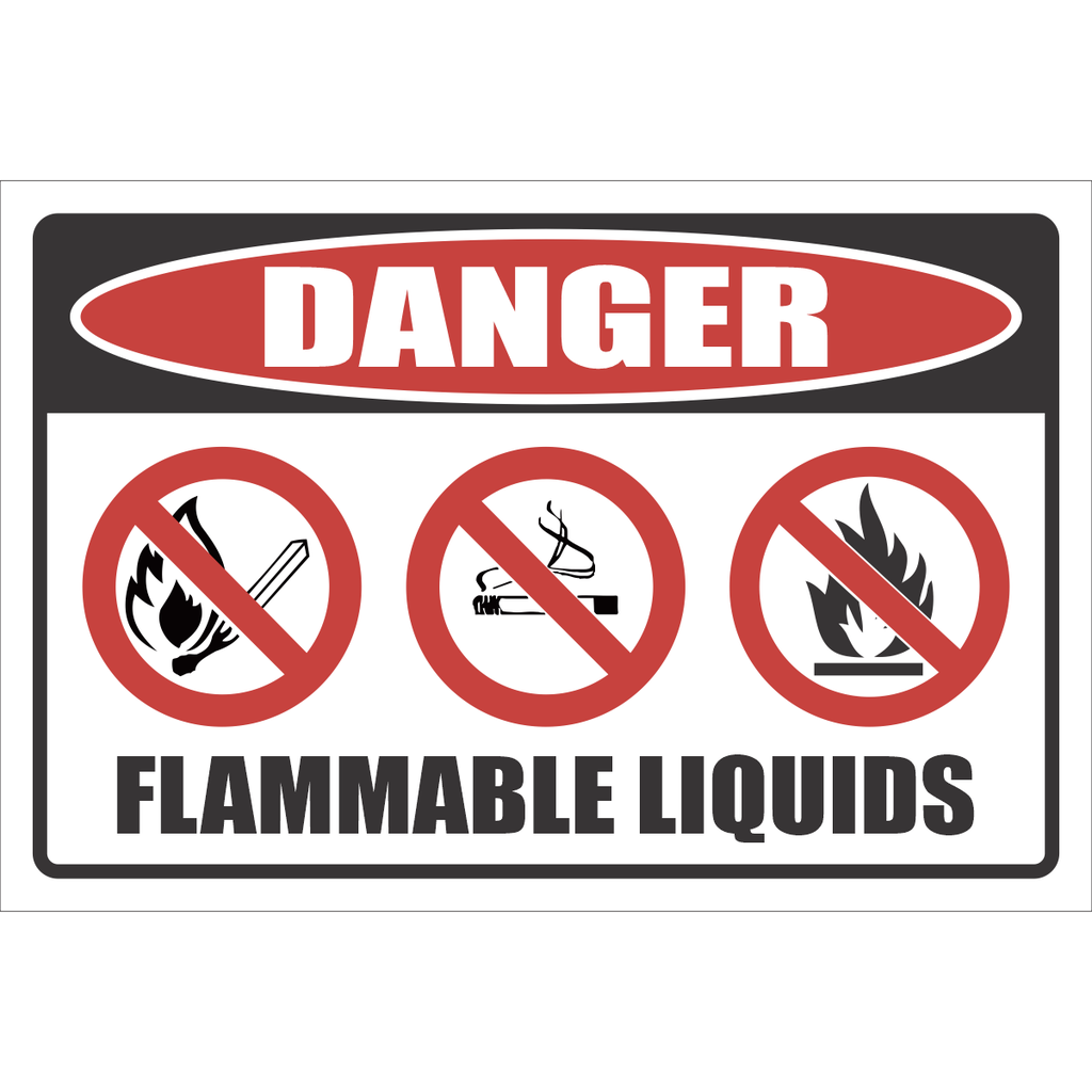 DG24 - Combo Flammable Liquids Danger Sign