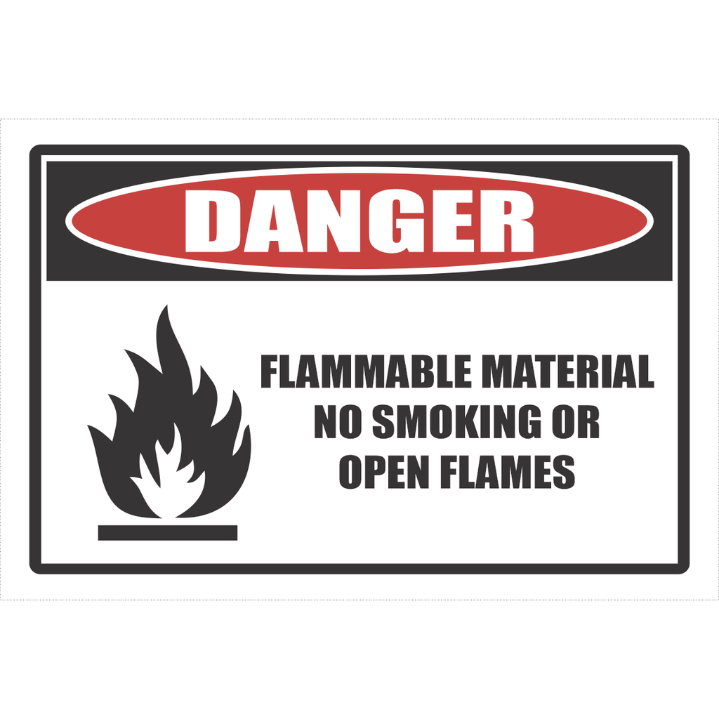 DG25 - Flammable Material Danger Sign