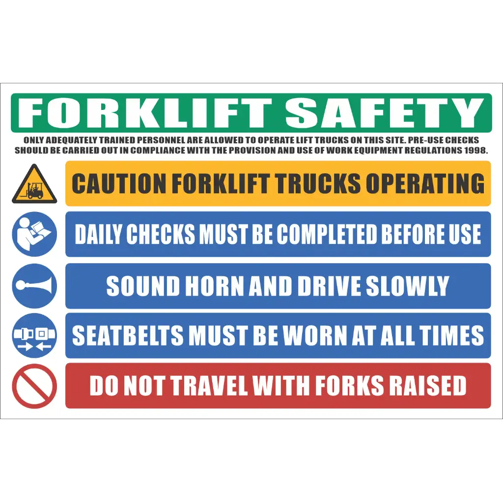 FLS5 - Forklift Safety Sign