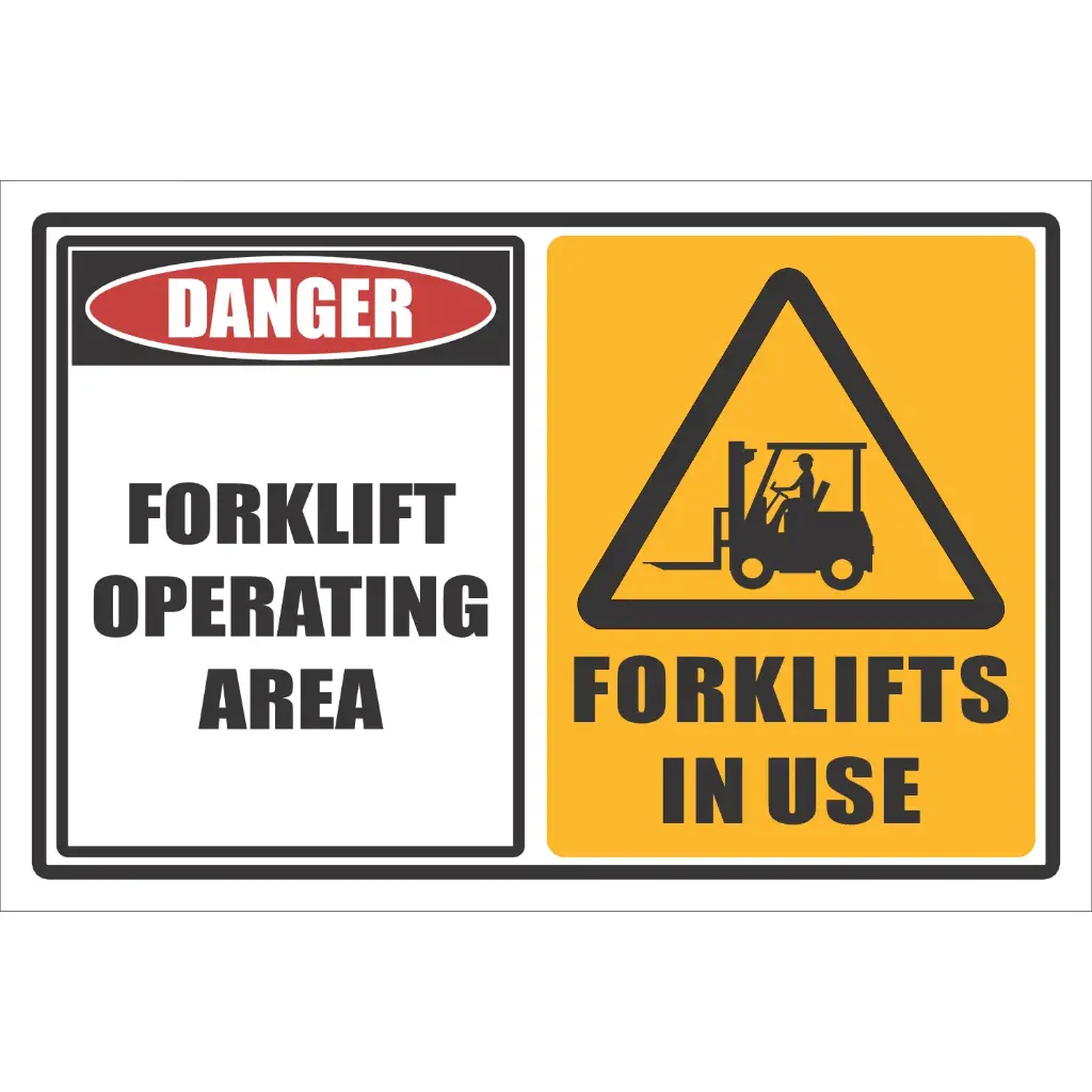 FLS11 - Forklift Area Sign