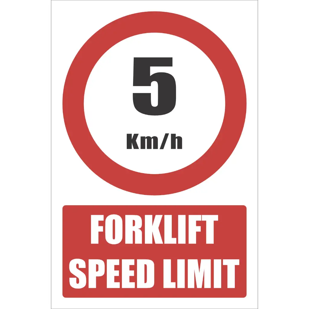 FLS12 - Forklift Speed Limit Sign