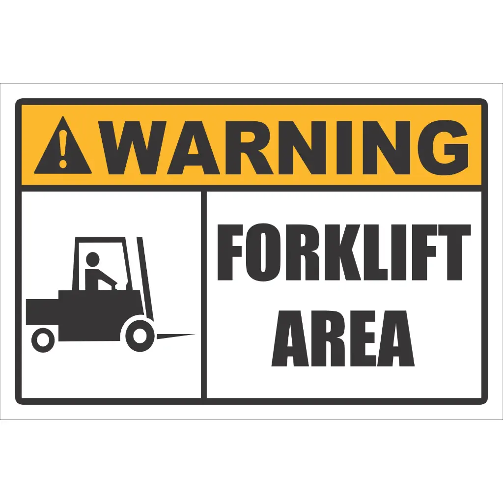 FLS19 - Forklift Area Sign
