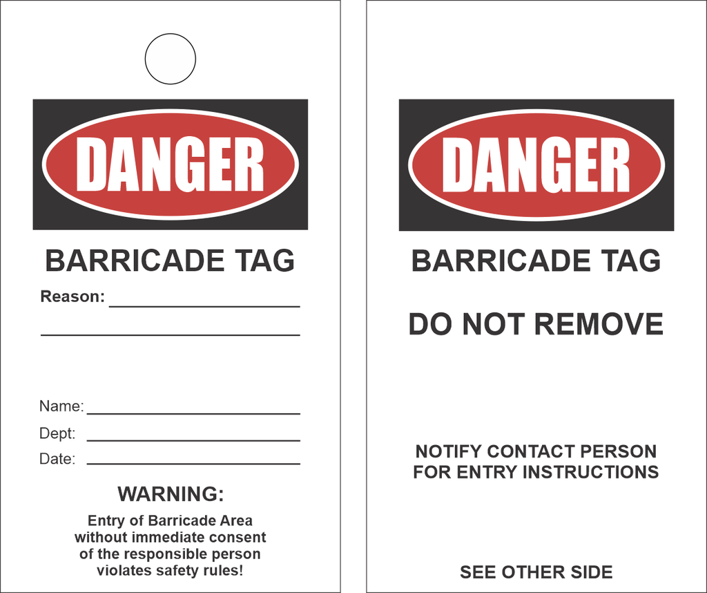 LT2 - Barricade Tag
