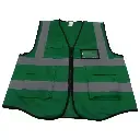 Green Reflective Vest with Pockets