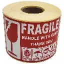 Fragile Handle With Care Label Sticker Roll