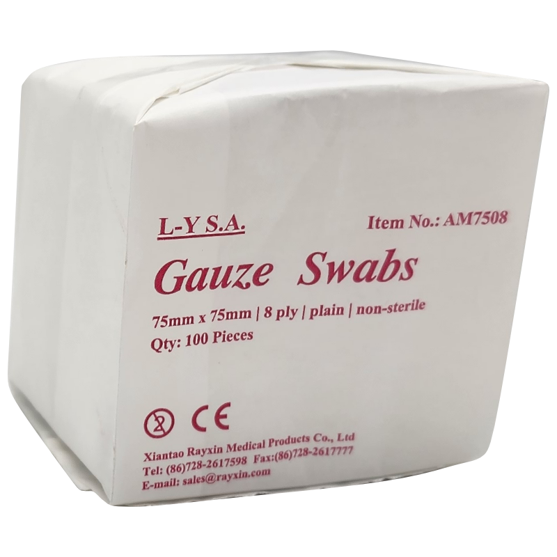 Gauze Swabs Non-Sterile (8ply) 100's - 75x75mm