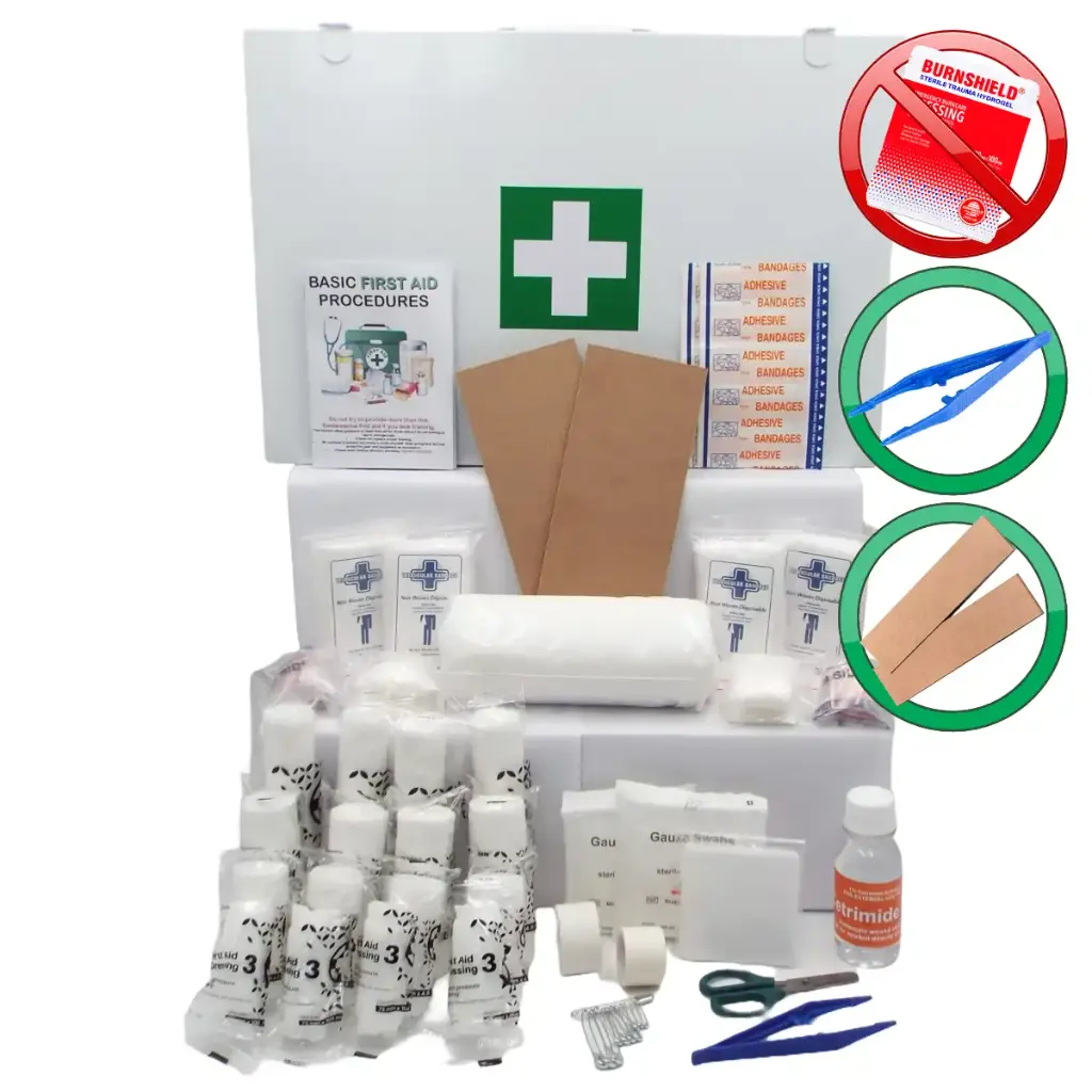 Regulation 3 (Factory) - First Aid Kit (Government Spec) c/w Metal First Aid Box