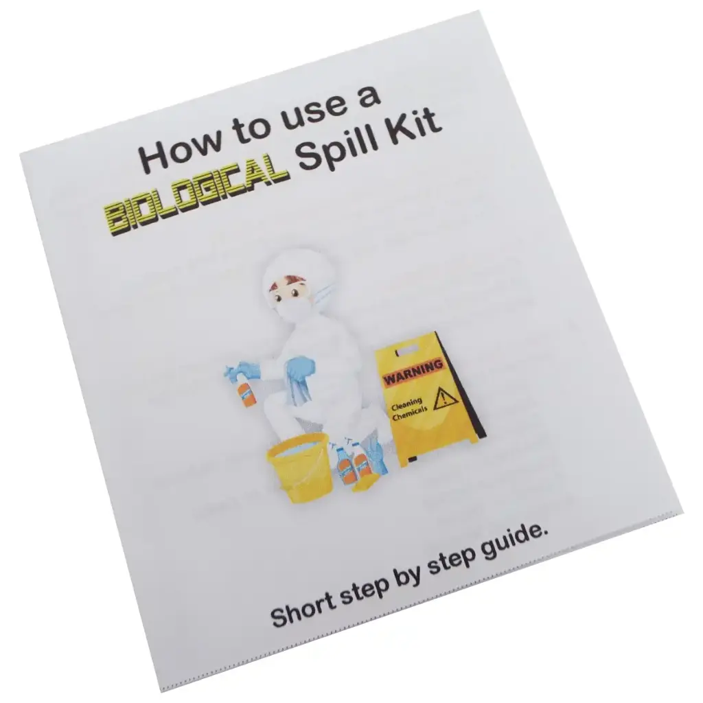 Biological Spill Kit (Blood Spill Kit) Booklet