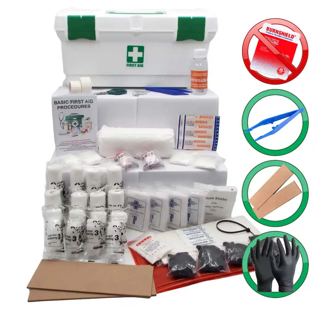 Regulation 7 (Factory) First Aid Kit (Government Spec) with Plastic First Aid Toolbox