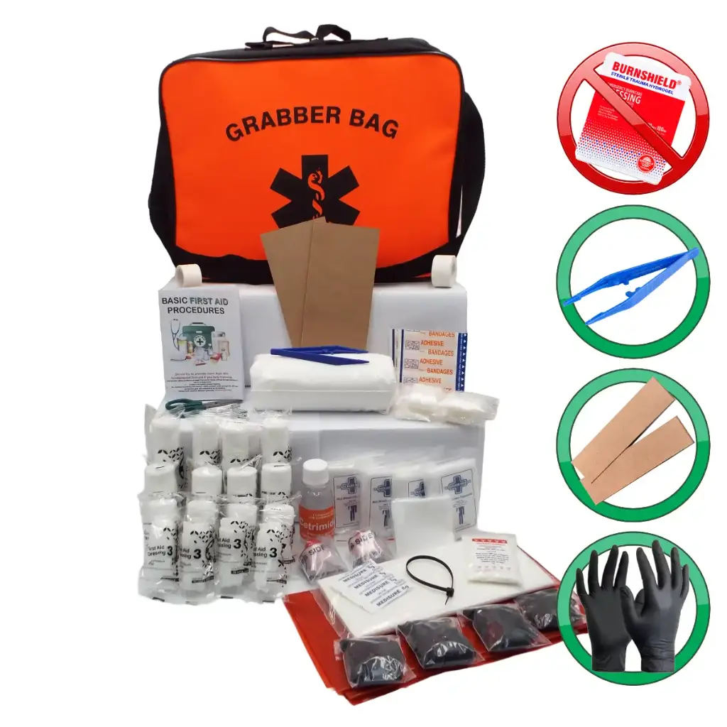 Regulation 7 (Factory) First Aid Kit (Government Spec) with Grabber First Aid Bag