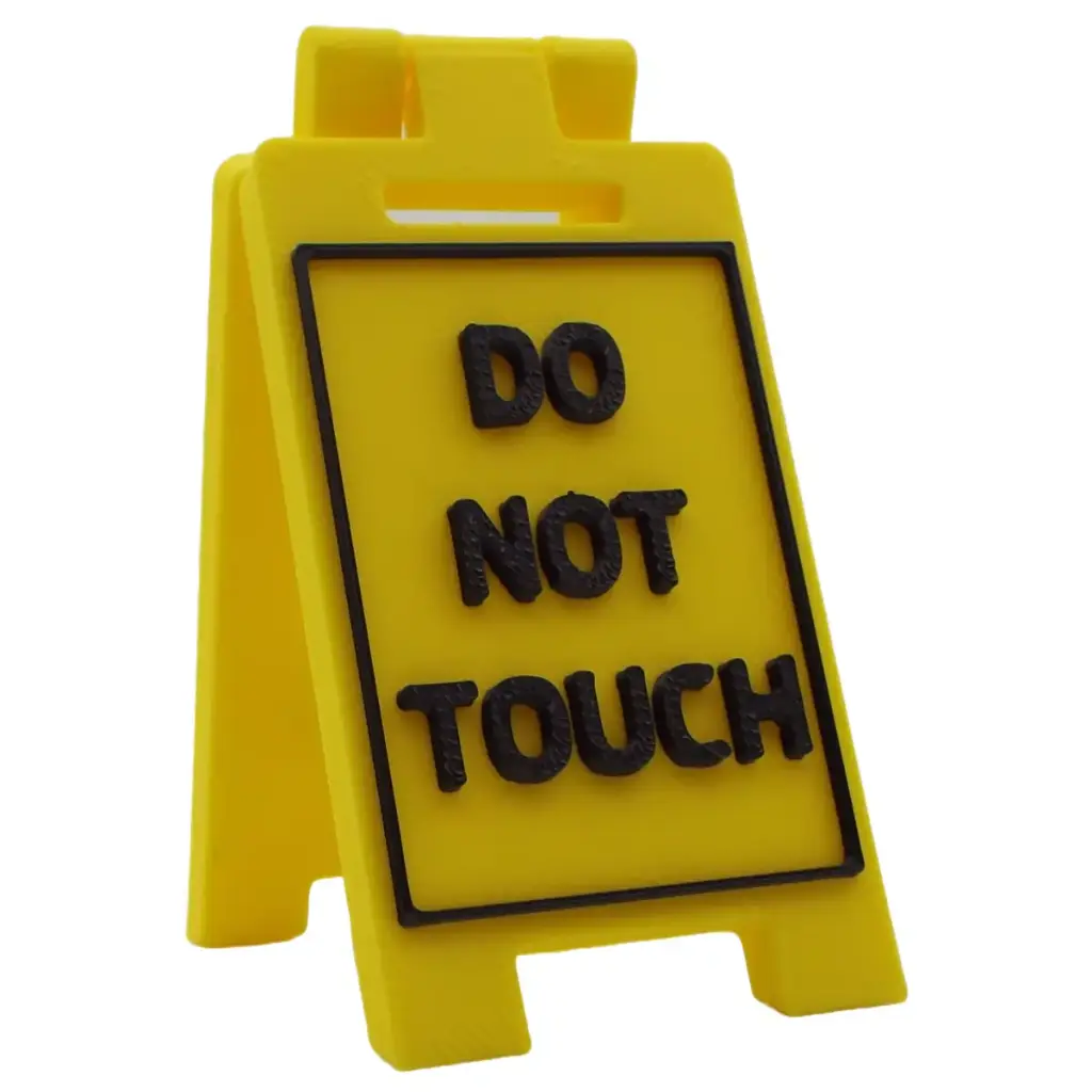 Do Not Touch - Desk Floor Stand