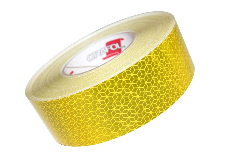 Yellow Reflective Vehicle Conspicuity Tape (Prismatic)