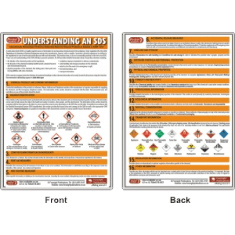 Understanding an SDS - A6 - Pocket Chart