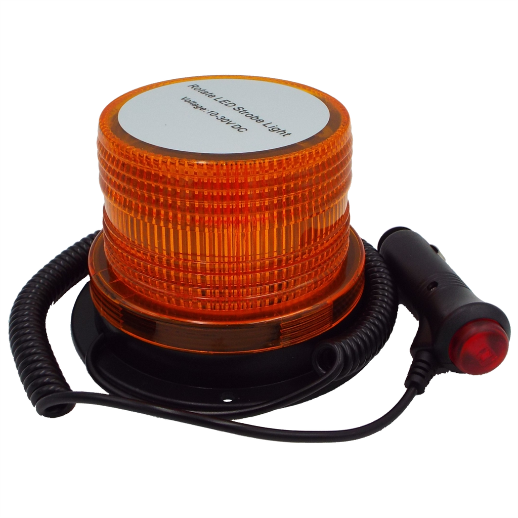 LED Strobe Light - Amber - 10-30V DC