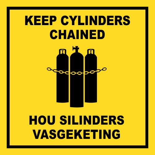 GAS14 - Keep Cylinders Chained Sign