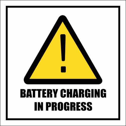 GAS21 - Battery Charging Sign