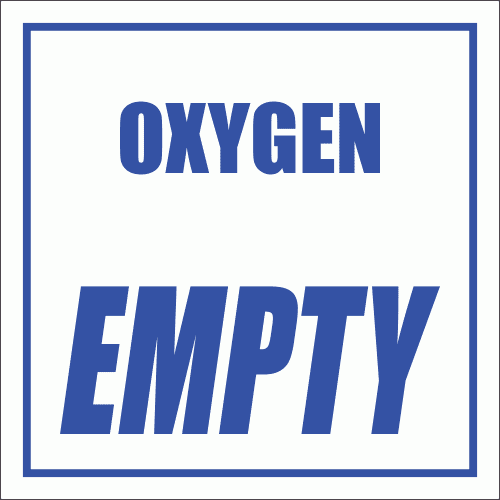 GAS6 - Oxygen Empty Sign
